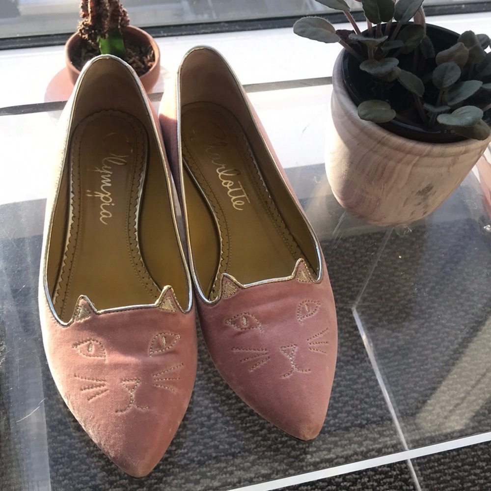 Charlotte Olympia Mid-Century Kitty Flats 37/7
